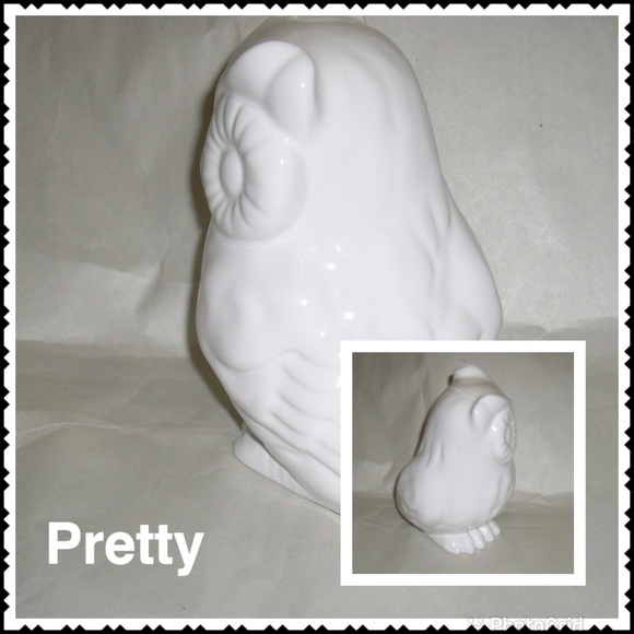 💥💥Special Ceramic White Decorative Owl - Picture 3 of 5